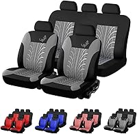 Vista 25 de Car Floor mat for Mazda 2 Mazda2 2007-2019 Blue Seat Covers for Sedan, Truck, SUV 1 Set of Polyester Cloth Bucket Seat Covers （Front Seats）