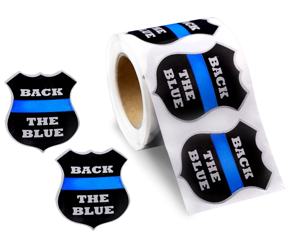 Fundraising For A Cause Assorted Support Law Enforcement Stickers. 250 Stickers Per Roll DST-FRB-BTB