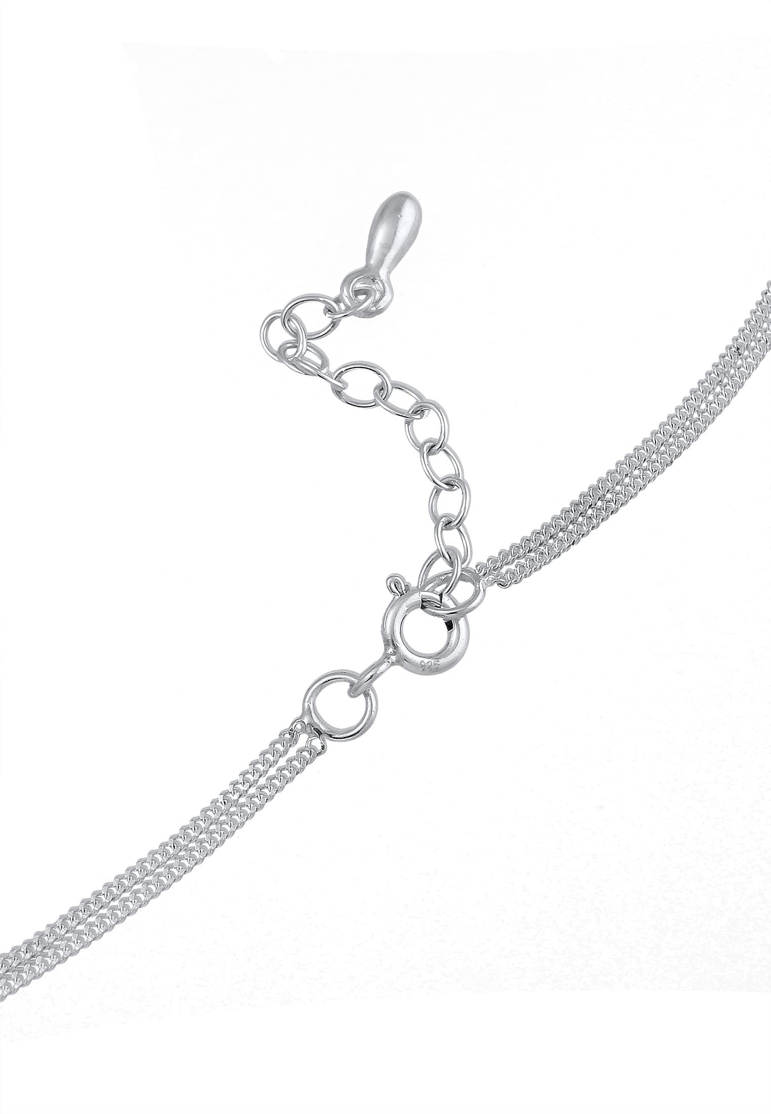 Elli Halskette Damen Choker Y-Kette Layer Look Kreis Geo 925 Silber