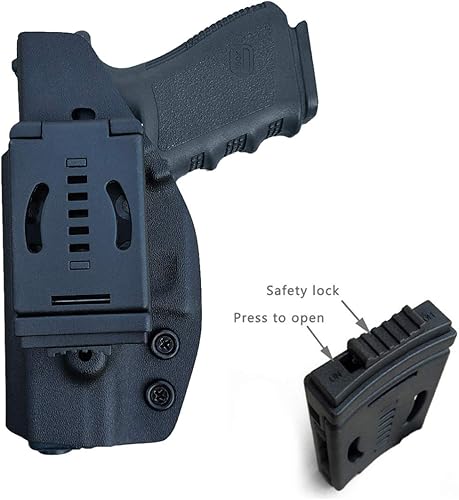 Miniatura 2 de OWB Funda Kydex para Glock 17 19 19 x 44 45 26 (Gen 1-5)  Glock 22 23 25 27 31 32 33 30s (Gen 3-4)  Cinturón exterior de 1.5-2 pulgadas Clip de