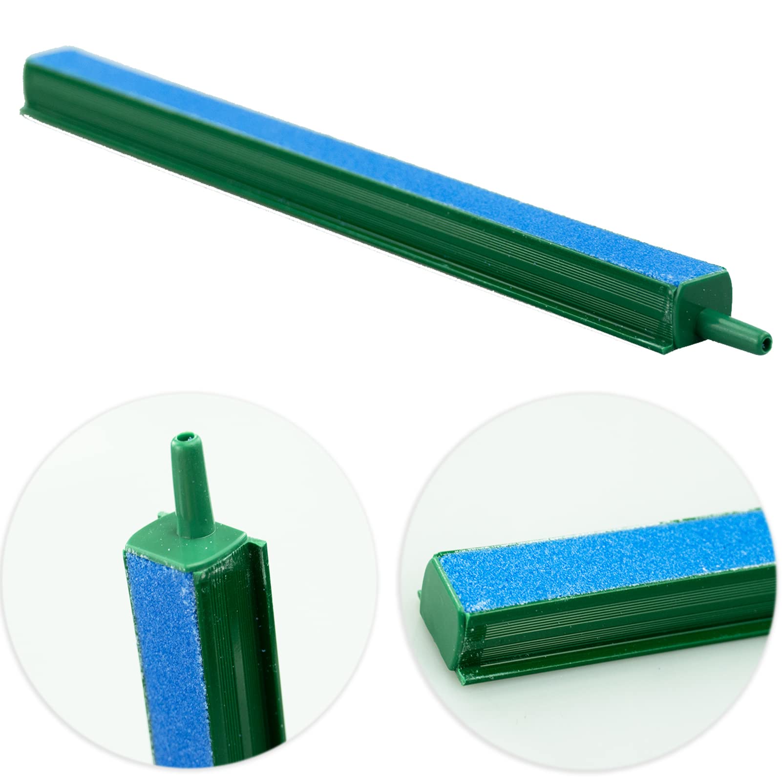 LAMXD Lot de 5 barres de pierre à air 12 cm 10,7 cm pour pompe d'aquarium Vert/bleu