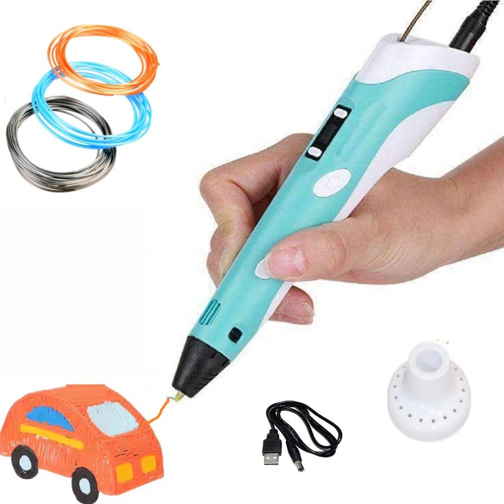 3D Pen for Kids and Adults-Professional 3D Printing Pen with PLA Filament,Adjustable Speed and Temperature,LCD Display (with USB Cable)-image-14