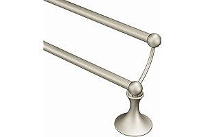 Moen Lounge Collection Double Towel Bar Brushed Nickel: Enhance Your Bathroom with Sophisticated Functionality
