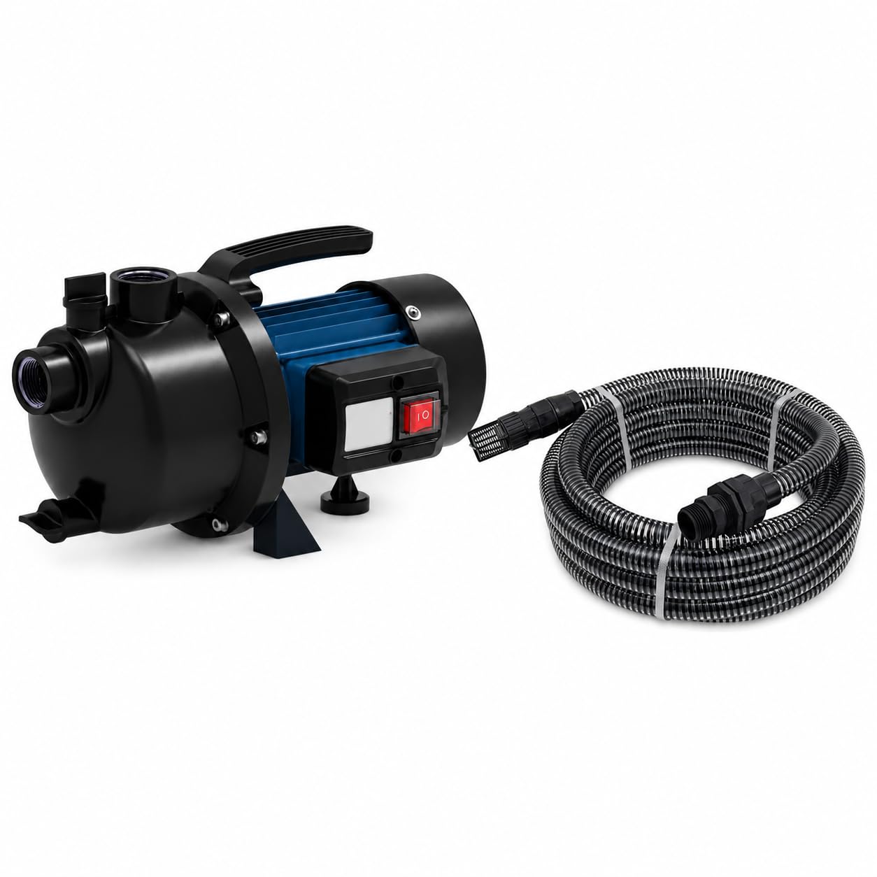 Kit Arrosage Spid'O - Pompe d'Arrosage 600W + Kit Aspiration 7m | JE-600P | 3000 L/h - 3,5 bars - 35m | Prêt à installer