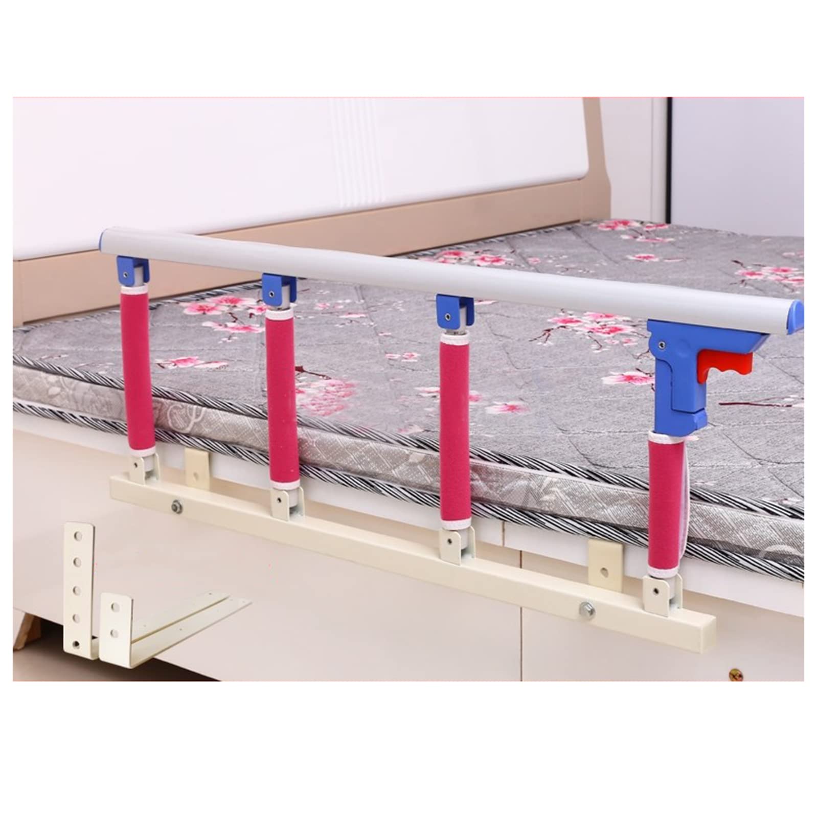 Sponde per Letto per Anziani, Bastone da Letto con Maniglia di Assistenza Pieghevole, Barra di Sostegno Portatile per Adulti, Protezione per sponde mediche, dispositivi di assisten