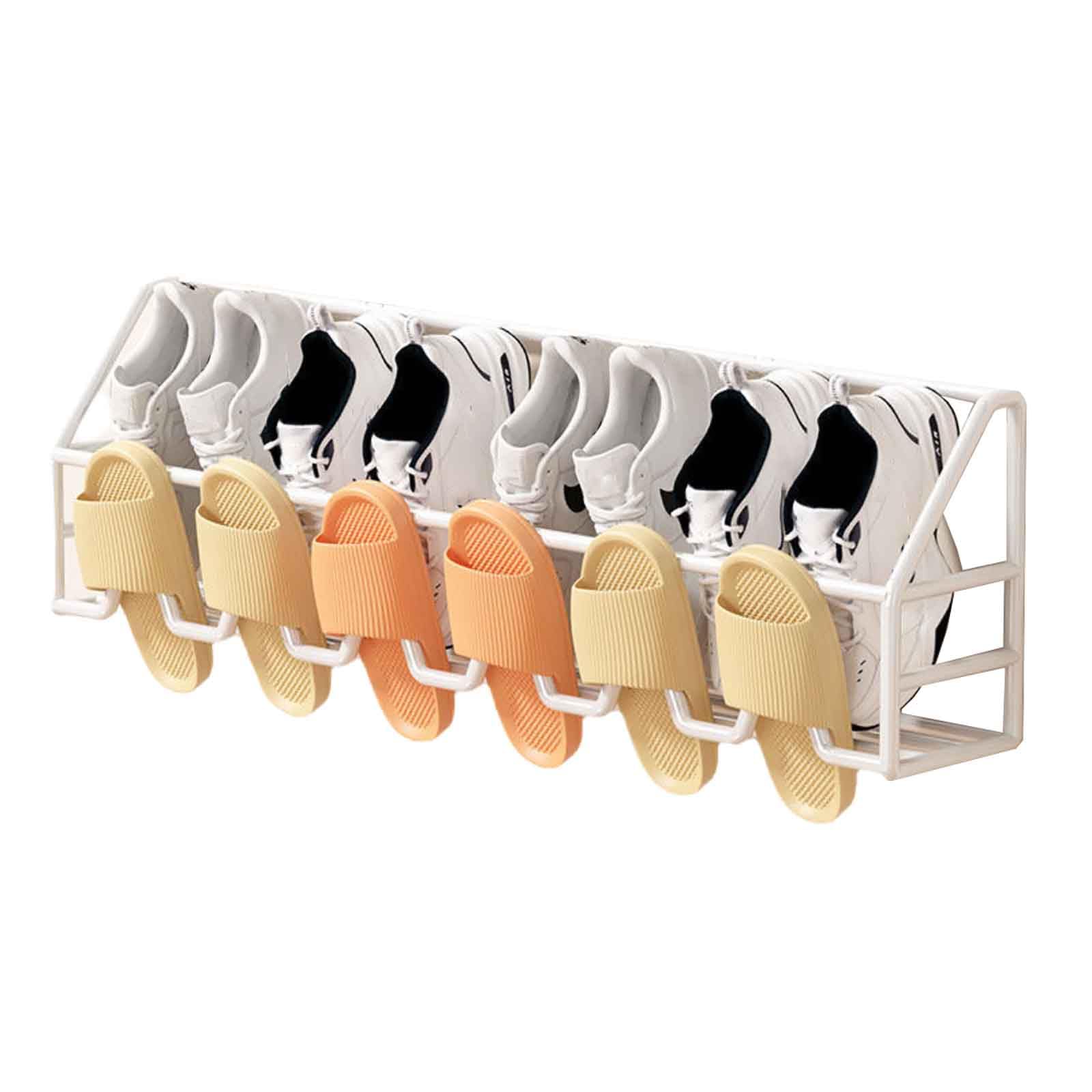 rangement chaussure etagere porte chaussures entree (White,59x10x19cm)