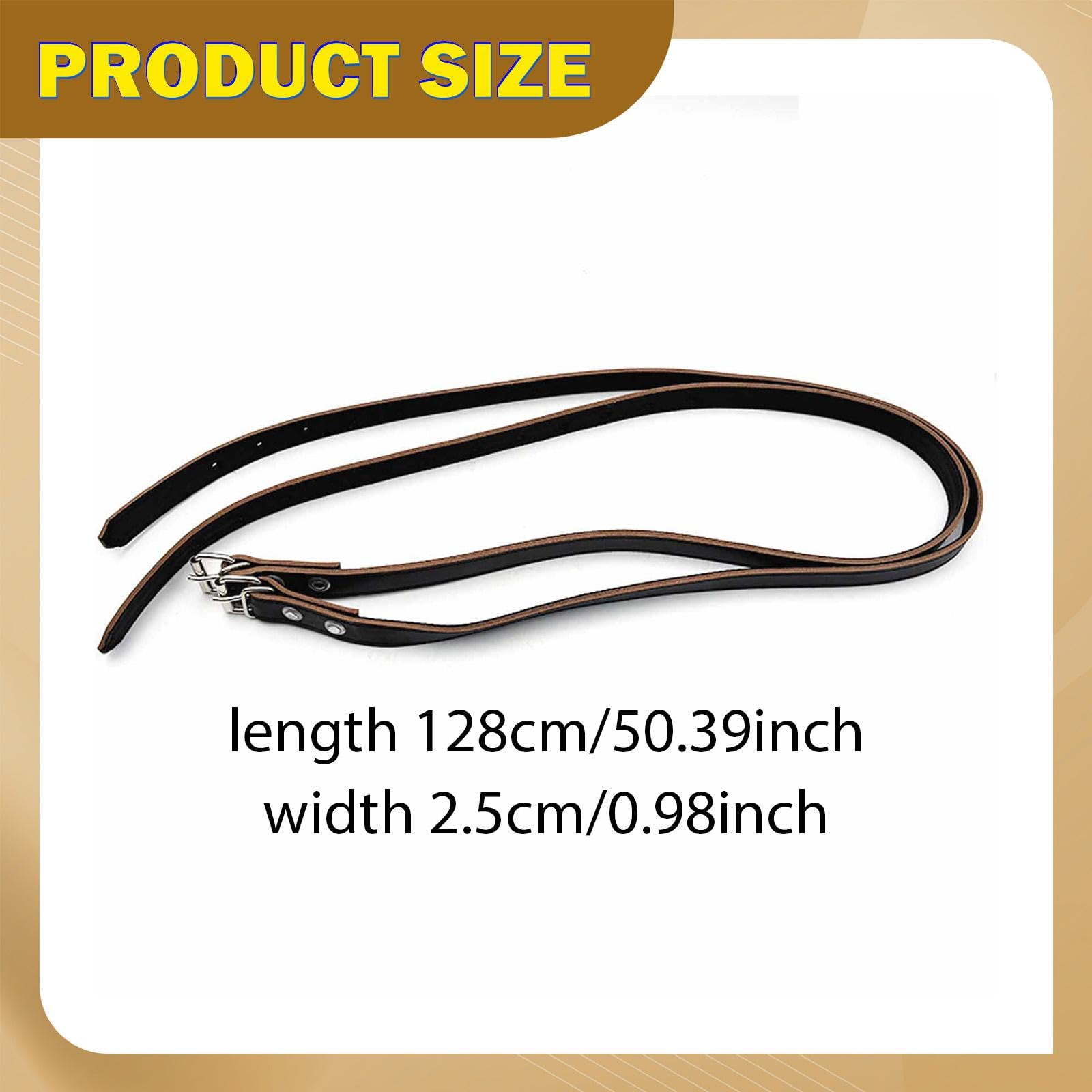 Amagogo 2 étrivières d'équitation Souples, Confortables et Pratiques, de qualité supérieure, réglables et dotées de Boucles pour Une stabilité optimale.