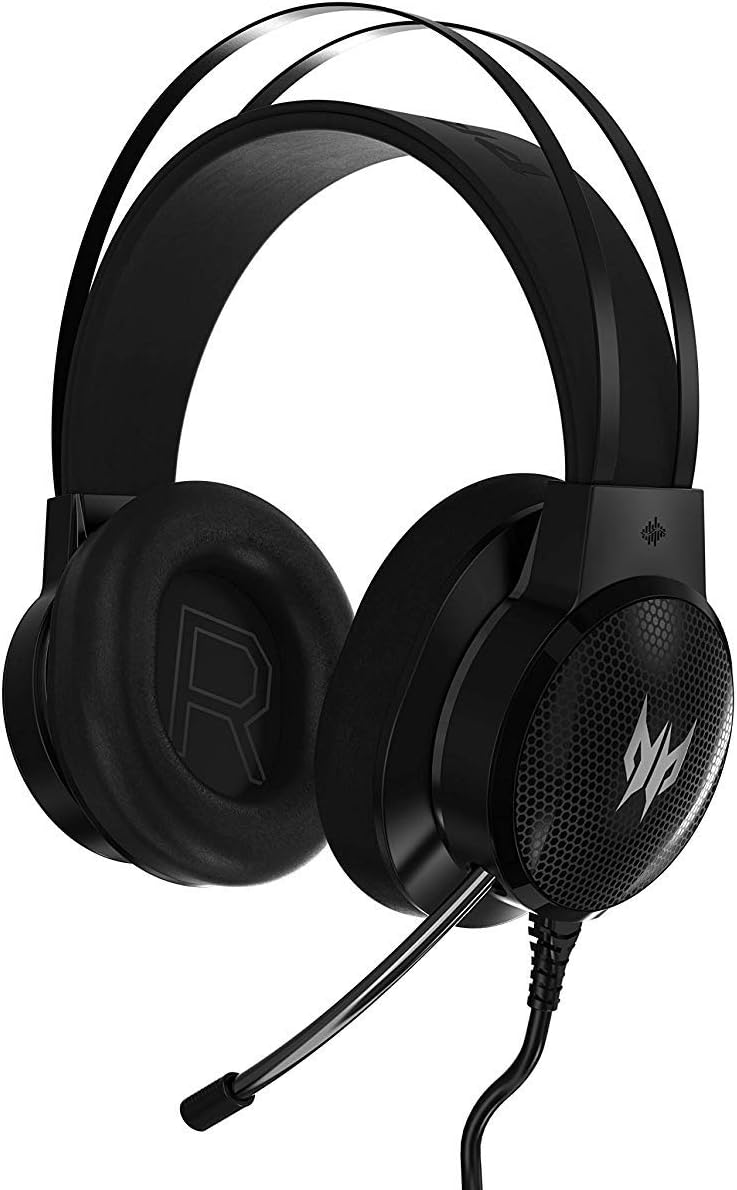 Acer Predator Galea 300 Gaming Headset - Trueharmony Technology, 40mm Driver Bio-Cellulose, Retractable Omni-Directional Microphone