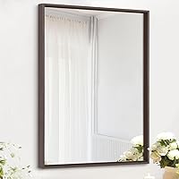 Vista 14 de AAZZKANG Espejo de Pared Rectangular con Marco de Metal Montado en la Pared Espejo Decorativo Moderno para Dormitorio Baño Tocador Espejos Vertical
