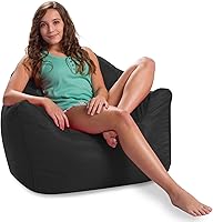 Vista 393 de Posh Creations Puf estructurado cómodo para jugar, leer y ver la televisión, Malibu Lounge, tela de lona para colorear, criaturas