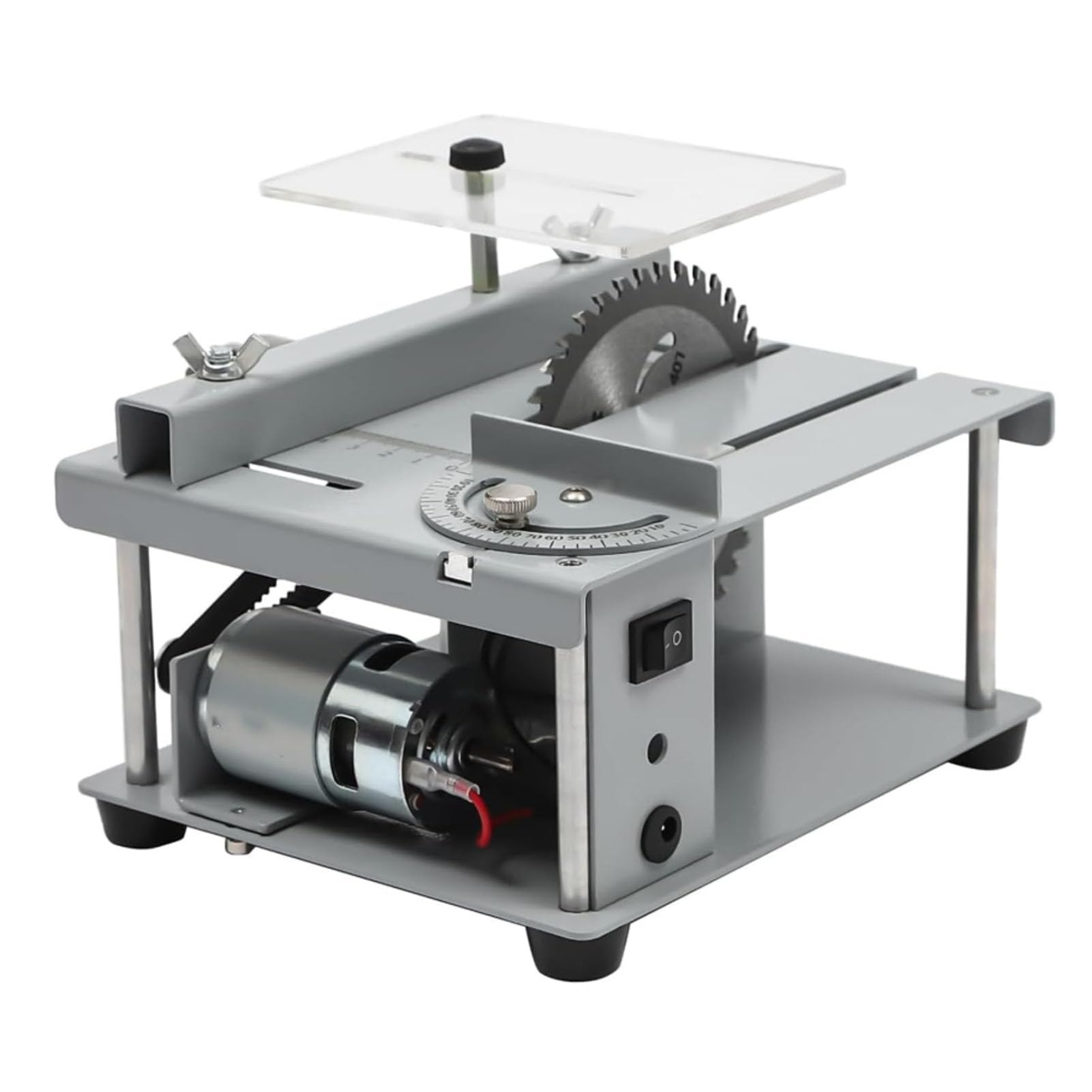 Mini Sierra de Mesa portátil, Sierra de Banco Multifuncional de precisión para Aficionados, 10 000 RPM, con Hoja de 10 cm para Cortar PCB, Madera y plástico.