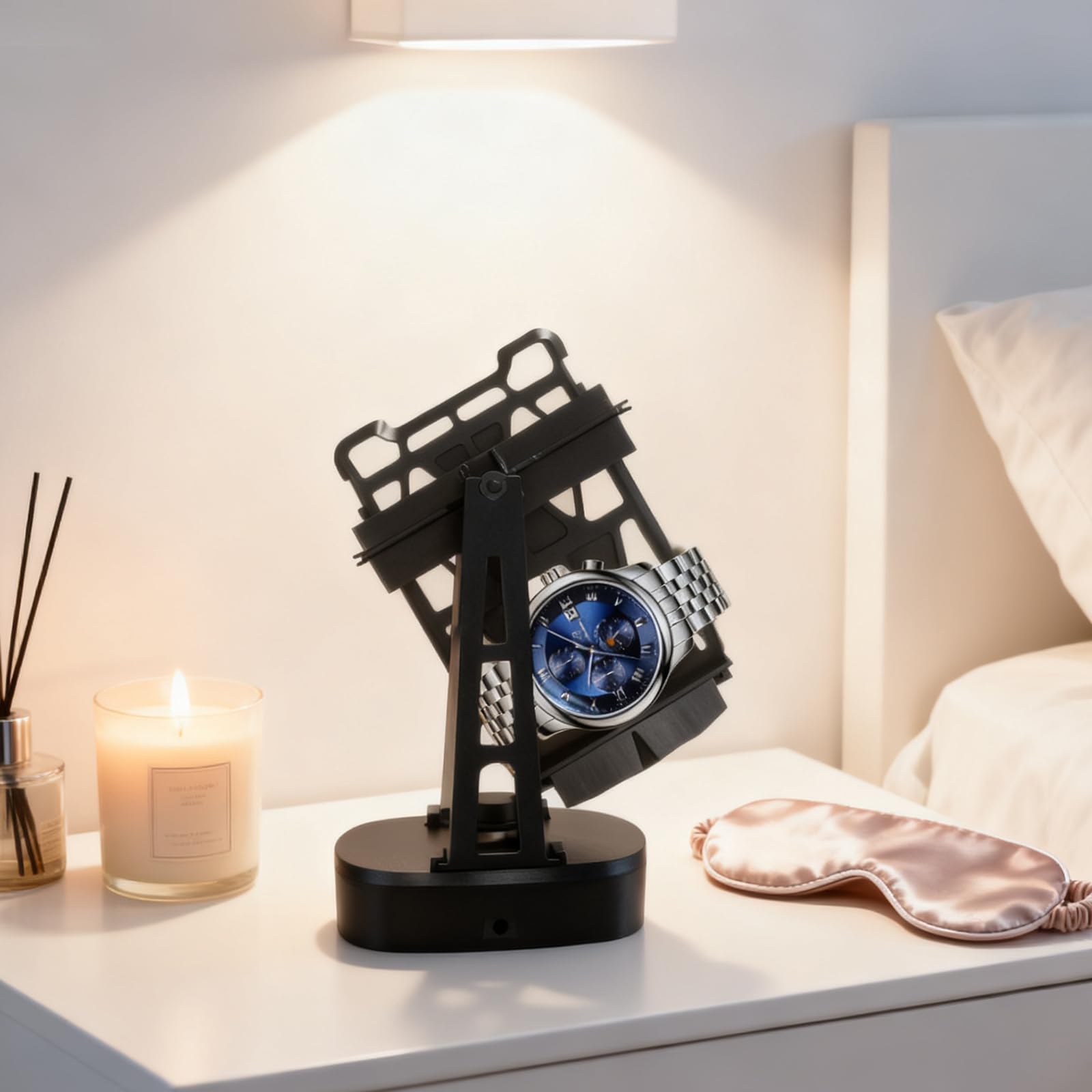 GBKDQQ Enrollador automático de relojes, rotador automático de relojes, enrollador automático para relojes automáticos, para reloj de pulsera y muñeca, para hombres y mujeres