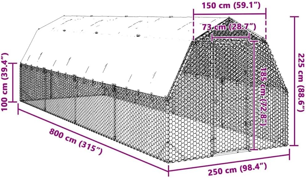 Close-up of galvanized steel frame connection points