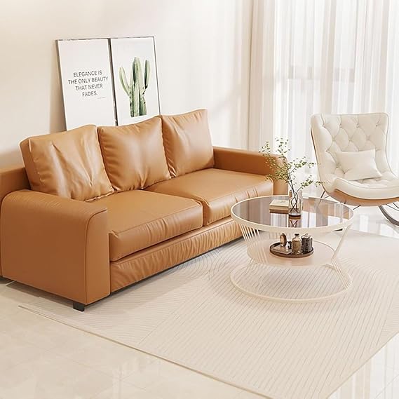 Circle Coffee Tables for Living Room,Round Black Glass Coffee Table with Storage,Round Side Table with Metal Frame for Bedroom,Offices, Reception,Lounges, Small Space,Black Gray,60cm