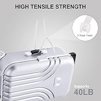 Vista 3 de 8 Inch Zip Cable Ties (100 Pieces), Self-Locking Premium Nylon Cable Wire Ties,Heavy Duty White, for Indoor and Outdoor by Boacua