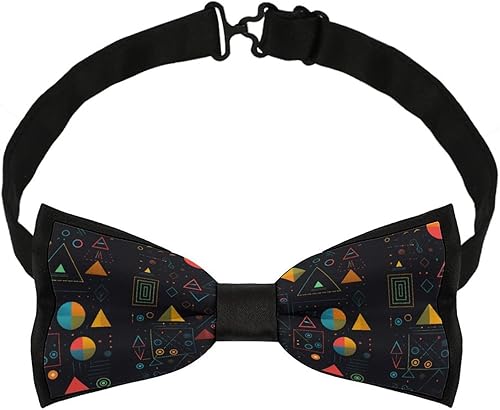 Miniatura 4 de Science Formulas Chalk Board Men's Bow Tie Adjustable Bowties Double Fold Pre-tied Bow for Home Work