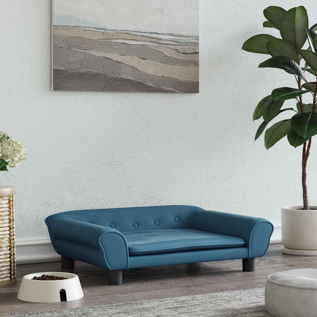 Cuccia per cani, 70 x 48 x 22 cm, in velluto con morbida schiuma, fondo antiscivolo, accogliente e delicato sulle articolazioni, ideale come cestino per cani, letto per cuccioli e anziani, in