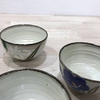 Amazon.co.jp: たち吉 謹製 尾形乾山写 茶碗 5客セット 湯呑み