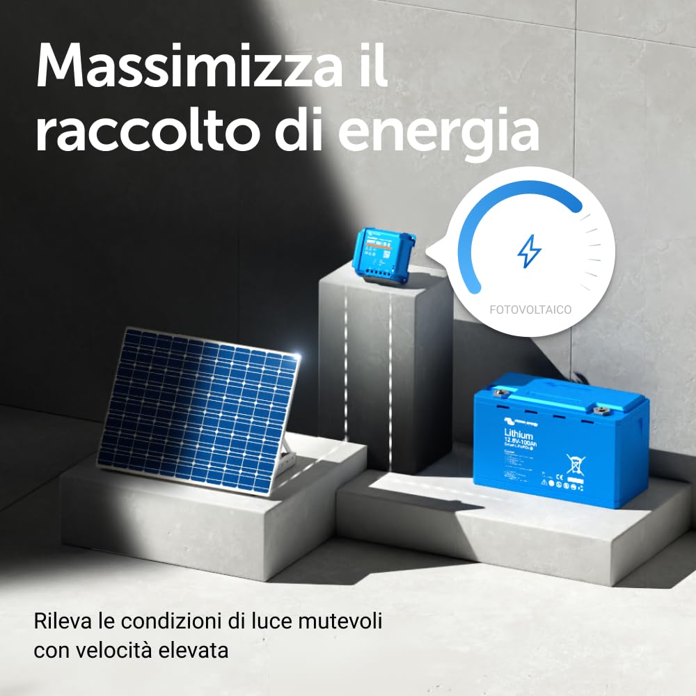 Victron Energy SmartSolar MPPT 100V 15 amp 12/24-Volt Regolatore di Carica Solare (Bluetooth)
