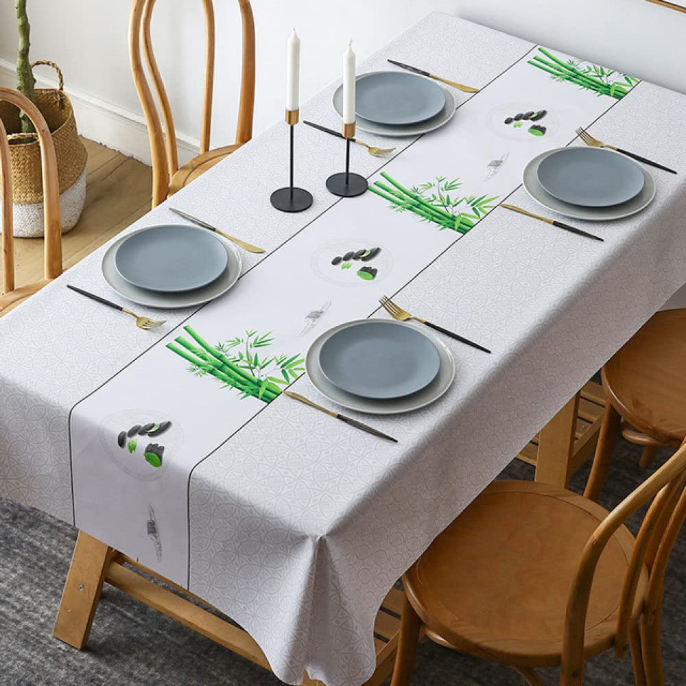 Nappe de table lune rectangulaire imperméable pour cuisine et salon