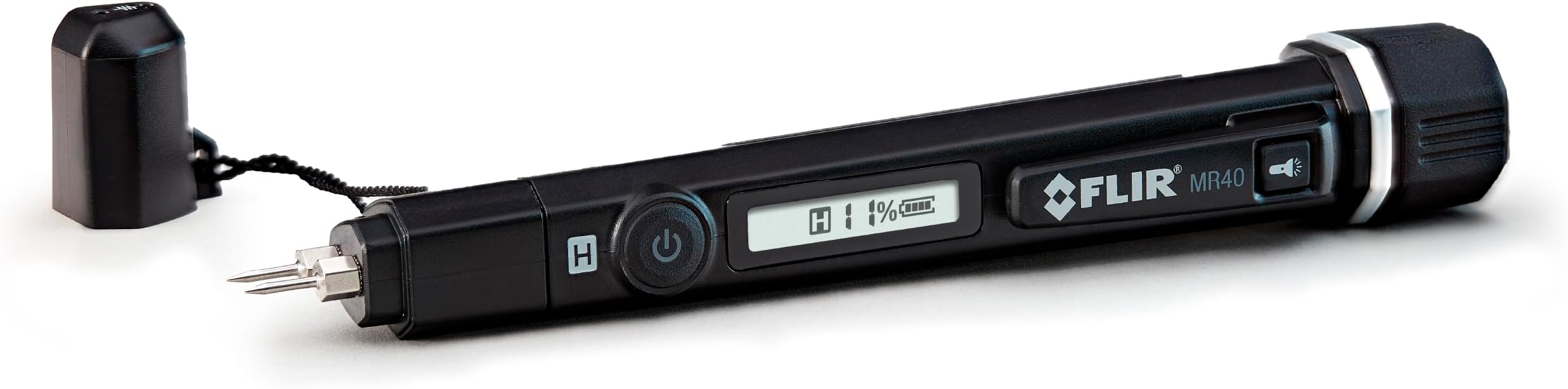 MR40 Moisture Pen with Built in Flash Light, Black