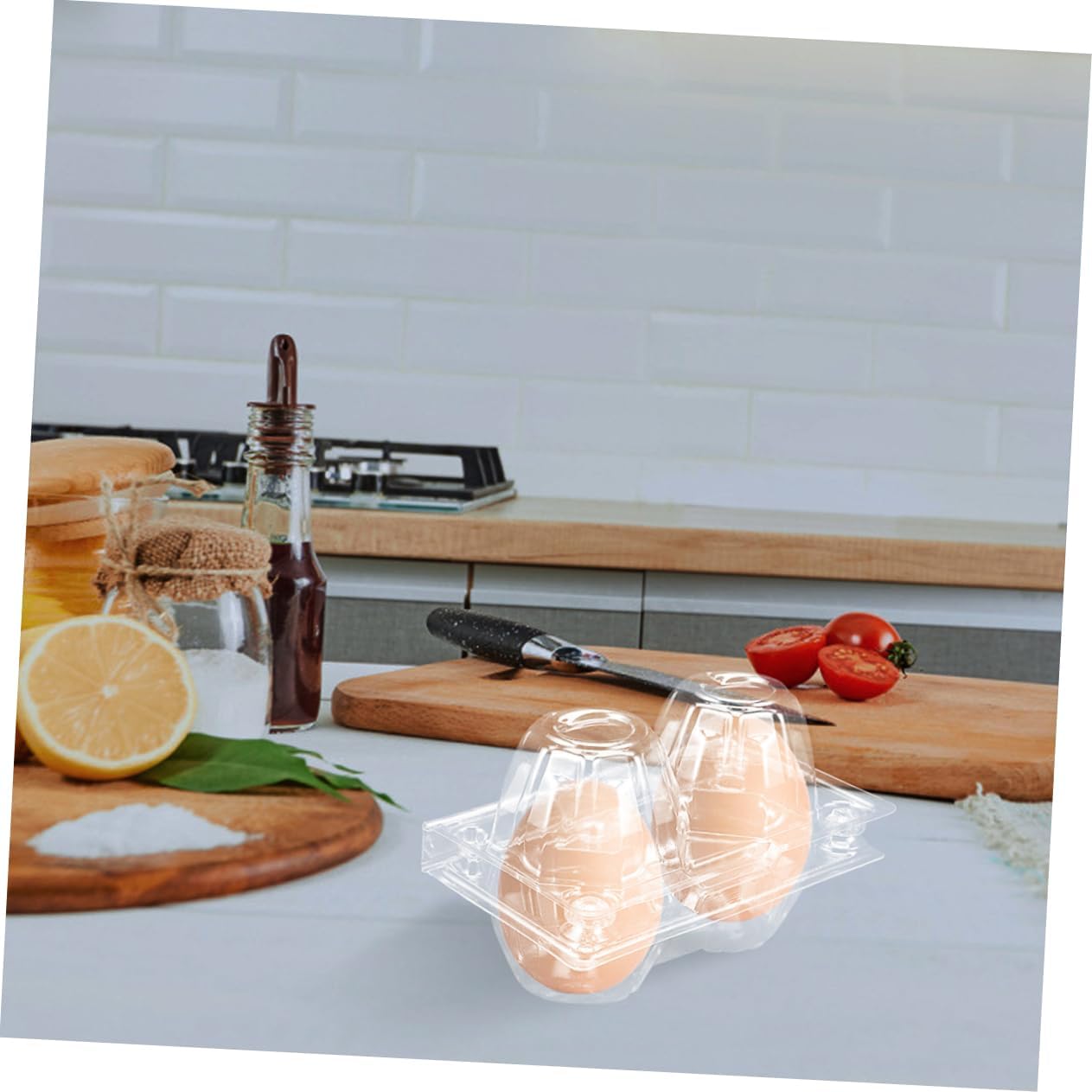 MAGICLULU 100pcs Reusable Egg Cartons Slot Egg Storage Containers for Chicken Bulk Holder for Display