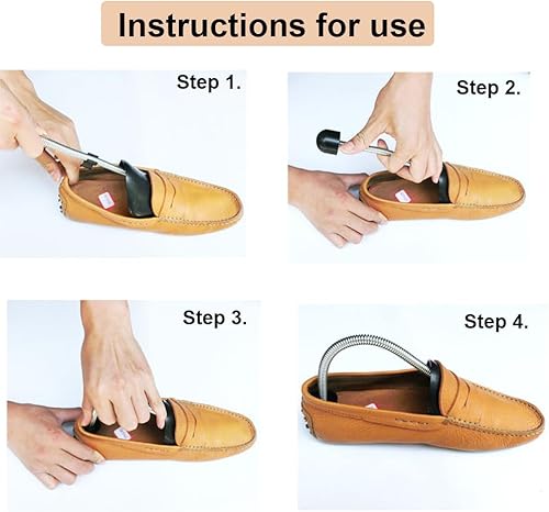 Miniatura 7 de EchoDone 10 pares de plástico para zapatos de árbol moldeador para hombres