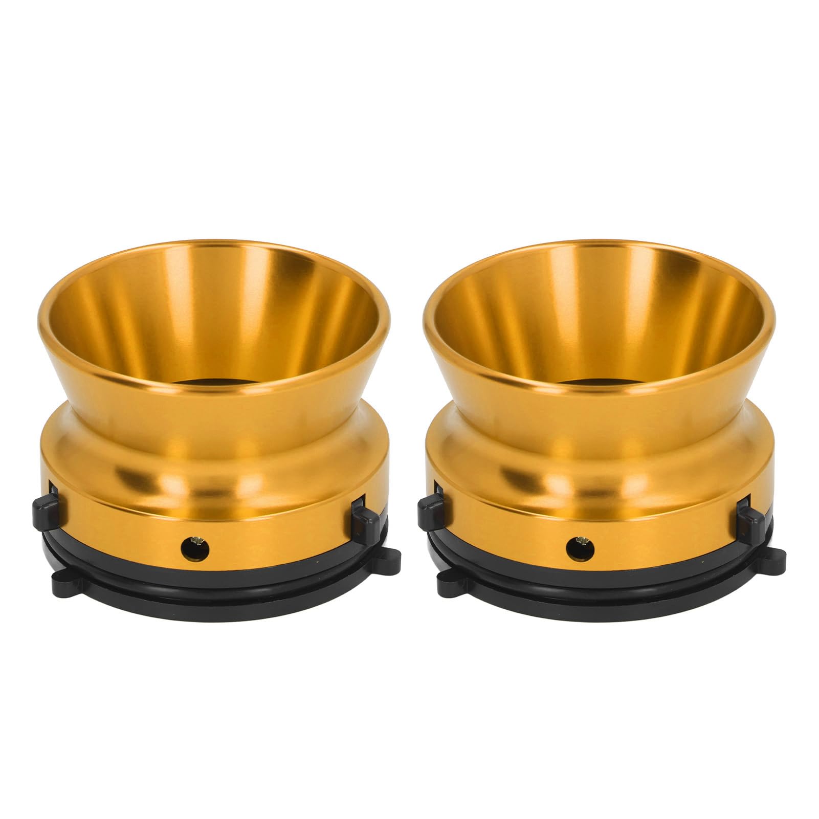 SENECESLI Adattatori Universali per Hub NAB in Alluminio Lucidato da 10 Pollici per Studer, Akai, Set di 2, Facili da Installare, Adatti a Vari Lettori Reel to Reel (GOLD)