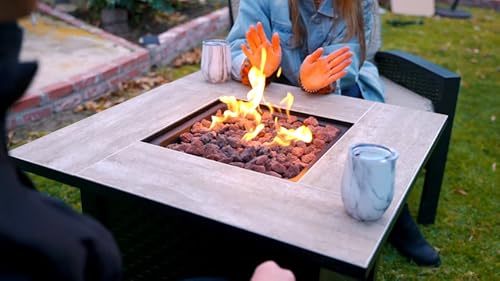 image for CAMPLUX ENJOY OUTDOOR LIFE Camplux Propane Fire Pit Table, 30 Inch Out