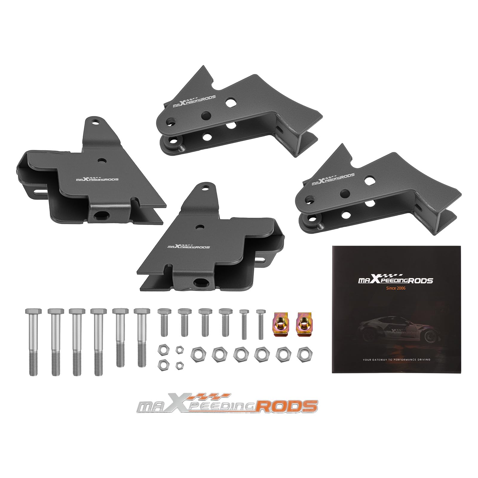 maXpeedingrods Lot de 4 kits de rehausse de 2,5" pour Can-Am Commander/Commander Max à partir de 2012