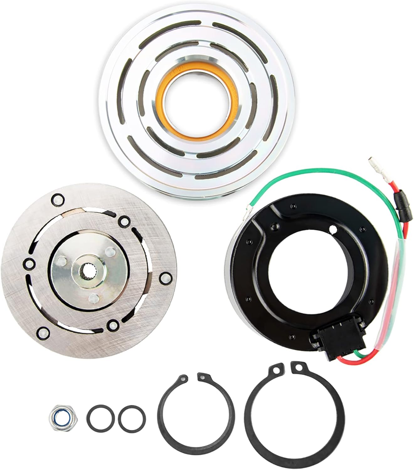 SIZZER Air Conditioning AC Compressor Clutch Assembly Kit 926155 Replacement for CR-V 2007-2014 A/C Compressor Clutches