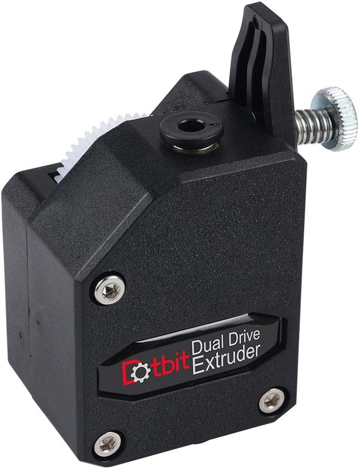 Bowden Extruder,3D Printer BMG Extruder Dual Drive Extruder Deceleration for Wanhao D9, for Creality CR-10, for Ender-3, for Anet E10(Black)