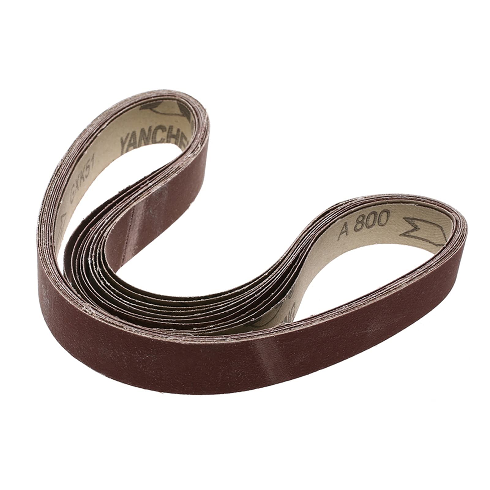 ByNGSDCC Sander Paper,10Pcs 760x40mm Sanding Belt for Metal Polishing Grit 60 80 120 180 240 320 600 800 1000 Tube Sanders Wool(P60)