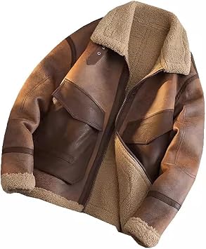 Lamb Cashmere Jacket, Mens top with Added Velvet Thickened Lapel Jacket, WinterL Code