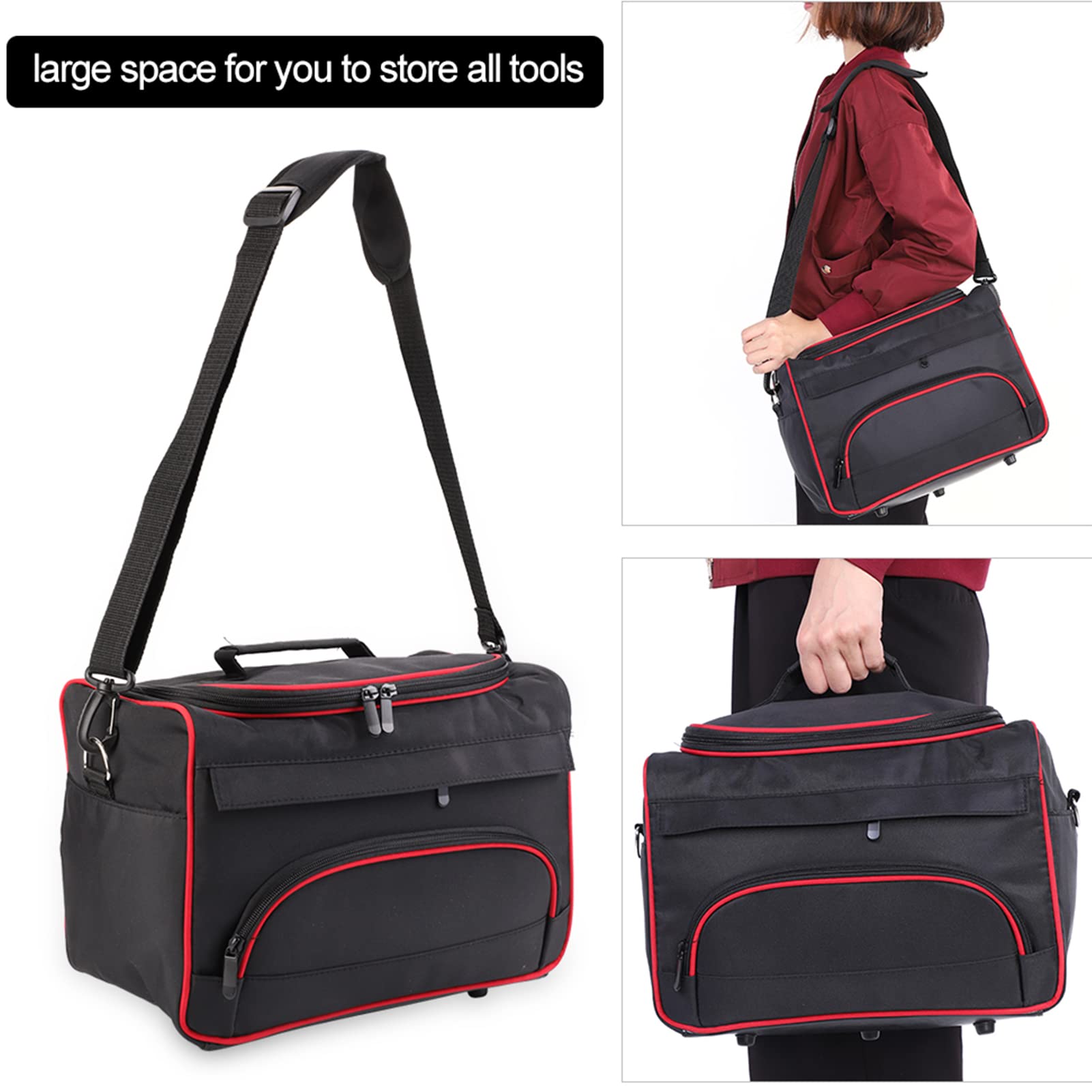 Professionelle Friseurtasche Für Reisen – Mit Vielen Fächern, Abnehmbarem Schultergurt, Für Werkzeuge & Make-up