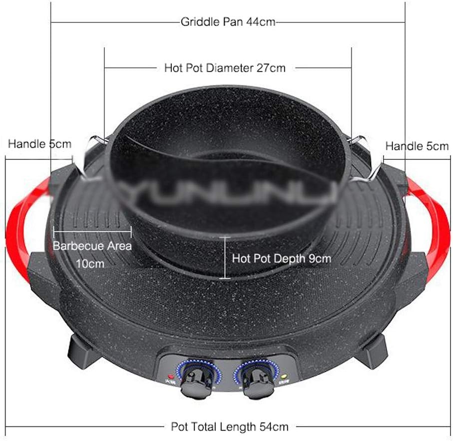 Multifunctional Electric Hot Pot Griddle and All in Machine Korean Grill