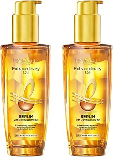 L'Oreal Paris Serum, Protection And Shine, For Dry, Flyaway & Frizzy Hair, With 6 Rare Flower Oils, Extraordinary Oil, 100... Price In India