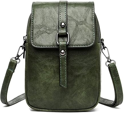 LassZone Women Small Crossbody Phone Bag Vegan Leather Shoulder Handbags Cellphone Purse Wallet with Adjustable Strap