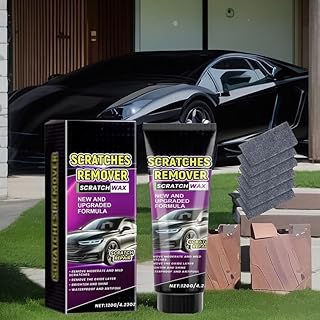 Nano Sparkle Cloth Car Scratch Remover Set,Nano Sparkle Cloth and Car Scratch Repair Paste,2025 New Car Scratch Repair Paste Polishing Wax 120g