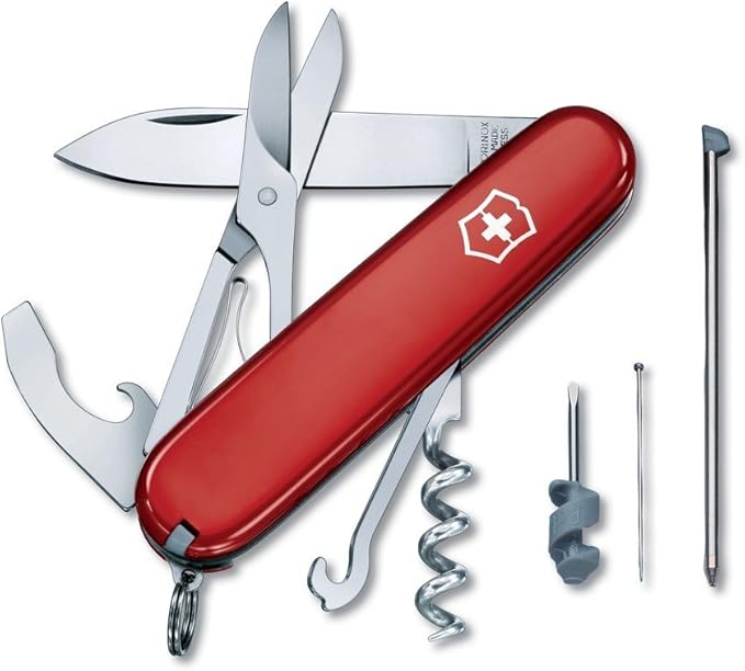 Victorinox Compact Swiss Army Knife, 15 Functions, Swiss Made Pocket Knife with