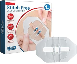 Survival Wound Closure Strips – Zip Stitch Bandage for Emergency Skin Closure | Compact First Aid Bandage for Camping, Hik...