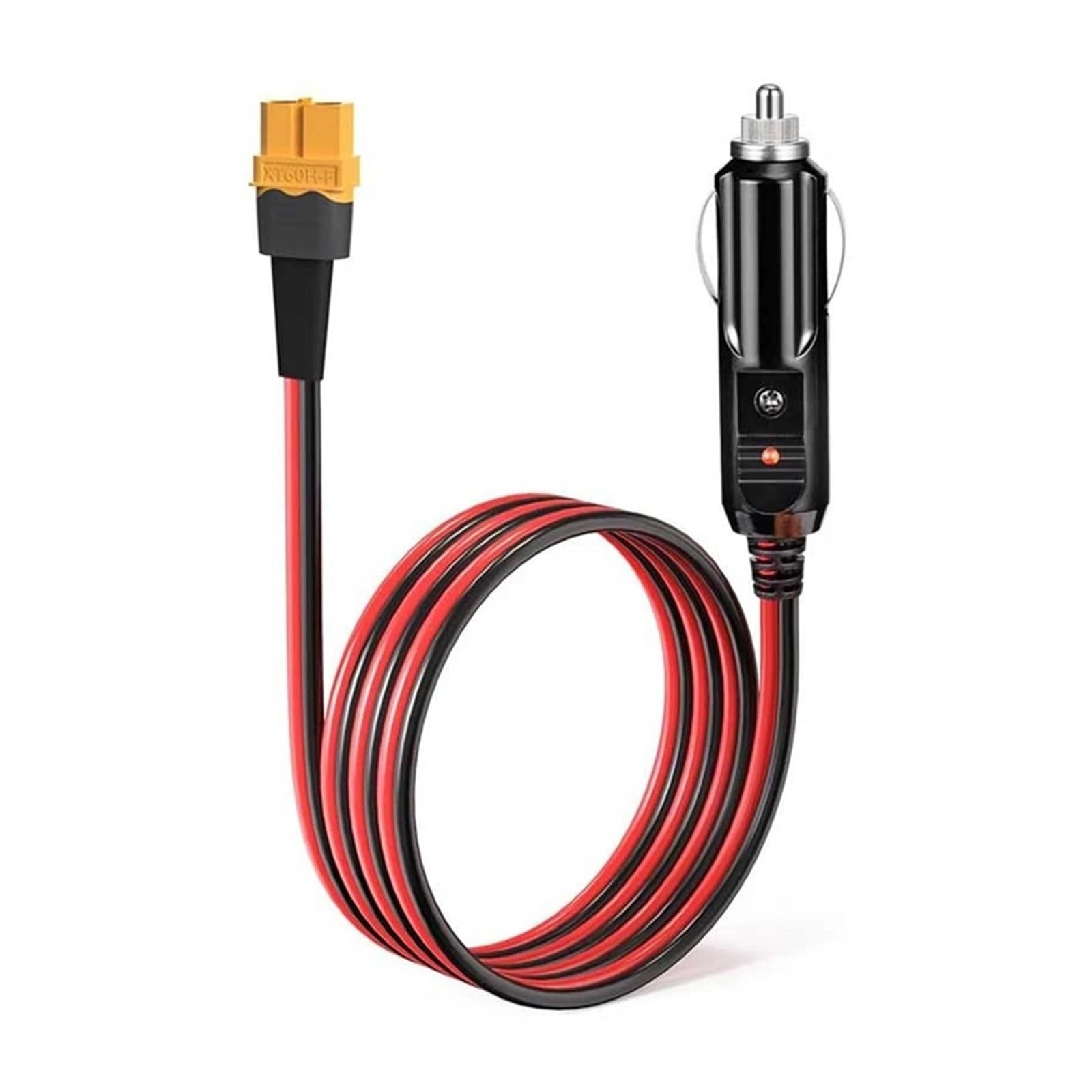 Cigarette Lighter to XT60 kabel do ładowania 12 V/24 V do EcoFlow Bluetti Anker ALLPOWERS Power Station 14AWG