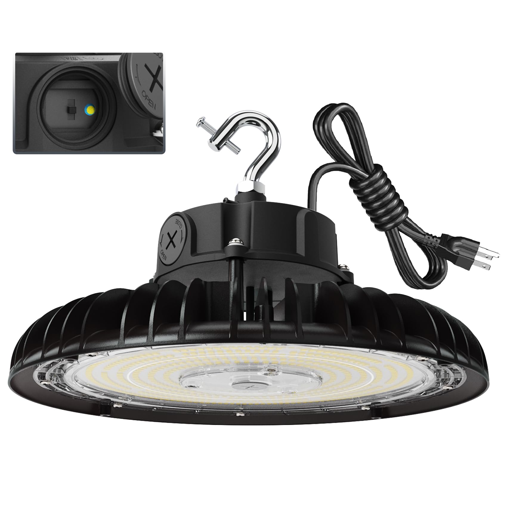 ICE KS2 LITE 中古品 2TH 500W 100-240V Adiding 200W LED High Bay Light, Wattage Adjustable UFO LED
