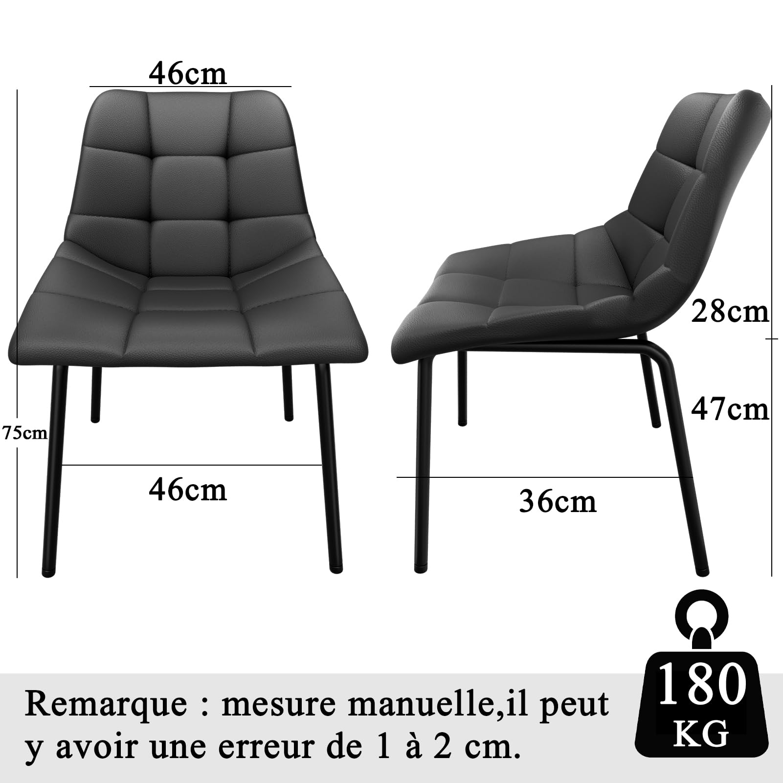 Set di 6 sedie da pranzo in stile scandinavo con schienale alto e gambe in metallo, eleganti mobili da cucina e soggiorno per un'elegante esperienza culinaria