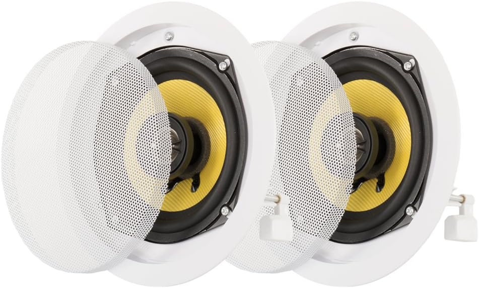 Acoustic Audio HD-5 in Ceiling Speakers Home Theater Surround Sound Pair