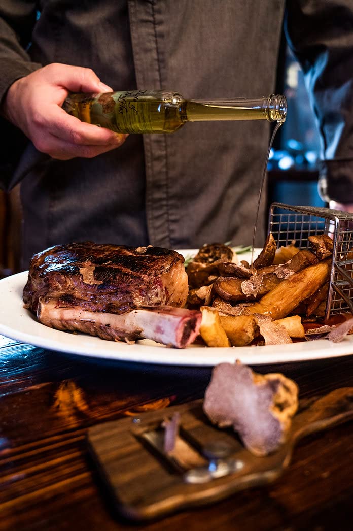 White Truffle Oil | SUPER CONCENTRATED | ALL Natural | Gourmet Food Condiments Truffle Oil Salad Dressing (250 ml /8.45 fl.oz)