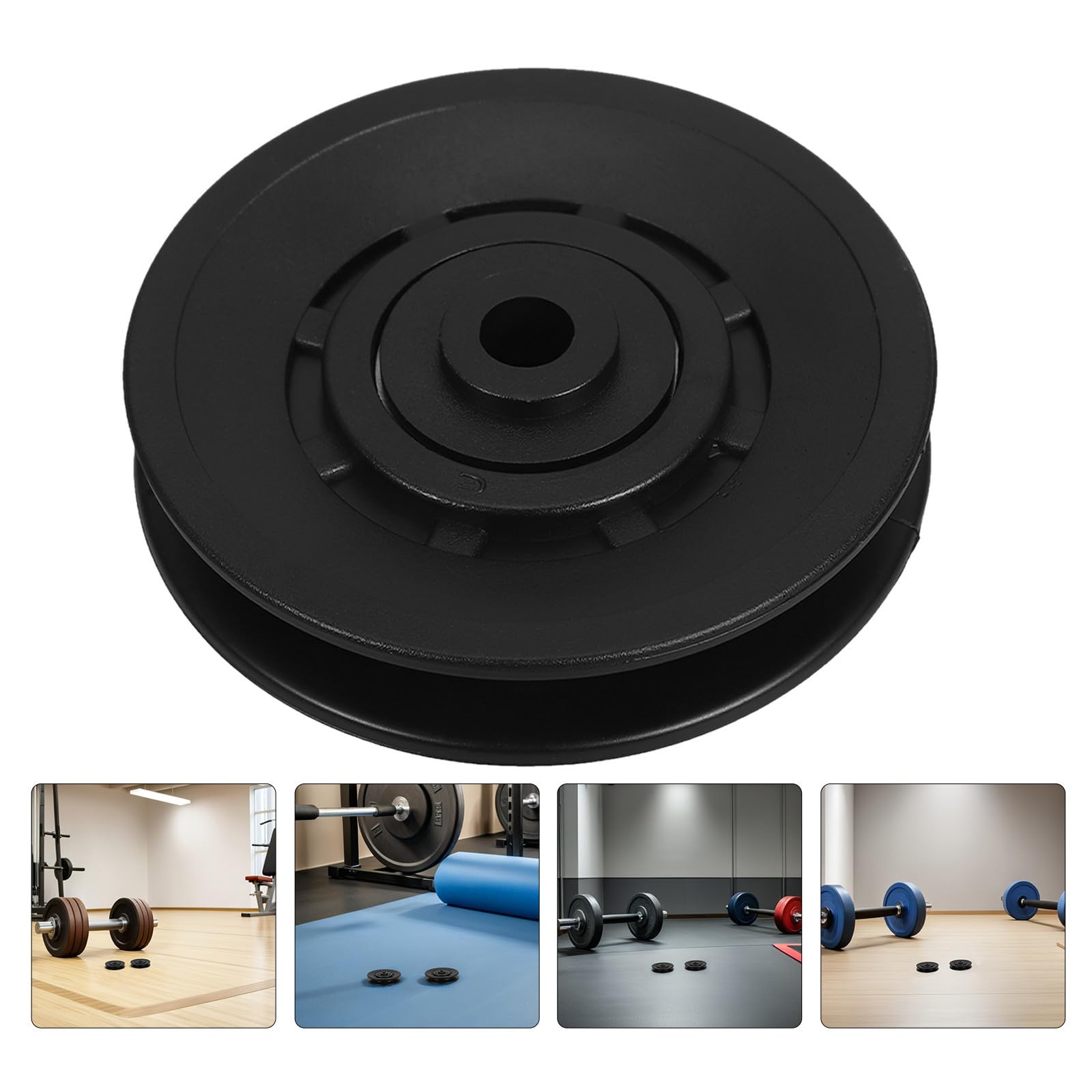 Juego de 8 Poleas de Cojinete para Gimnasio Cubierta Protectora de Polvo, Material Pa6 Resistente, Compatibles Equipos de Gimnasio y Uso en Casa