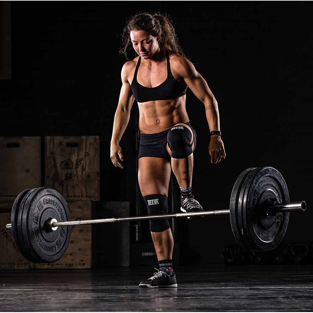 Reeva Knee Sleeves 5 mm – Kniebandagen Größe M, Performance Knieschützer für Fitness, Crossfit & Gewichtheben