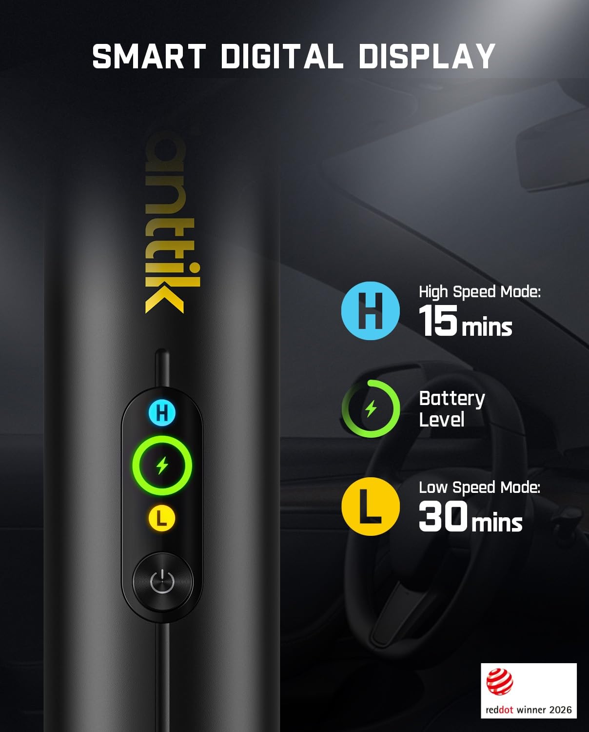 Fanttik Slim V10 APEX Cordless Car - Product View