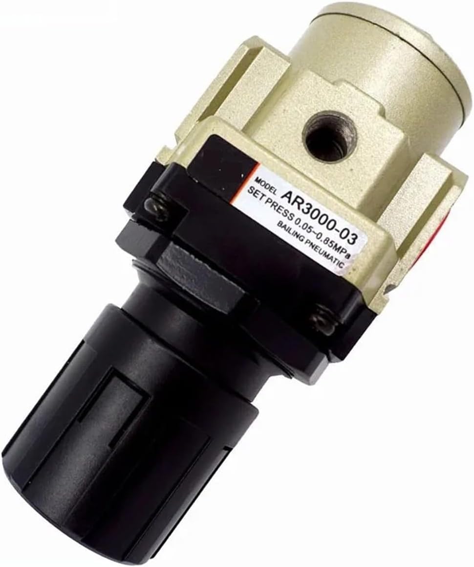 1PCS AR Series Relief Valve AR3000-02 1/4" Treatment Unit AR3000-03 3/8" Pressure Air Regulator(With Pressure auge,1/4")